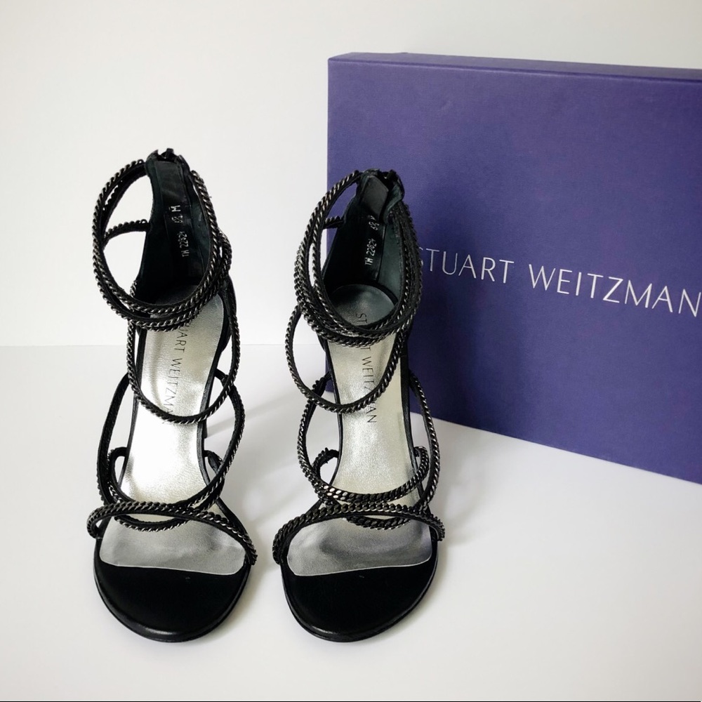 Stuart Weitzman Chain Strap Heels - image 2